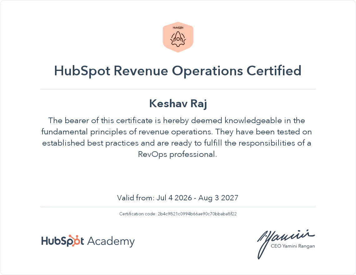 HubSpot RevOps